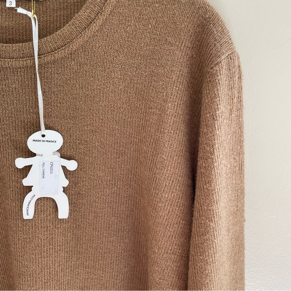 Franck Anna Paris, By FA Concept, Tan Rib Button Detail Crew Sweater, Si… - Picture 6 of 10